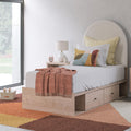 Full Upholstered Storage Bed Set with Mattress and Mattress Cover