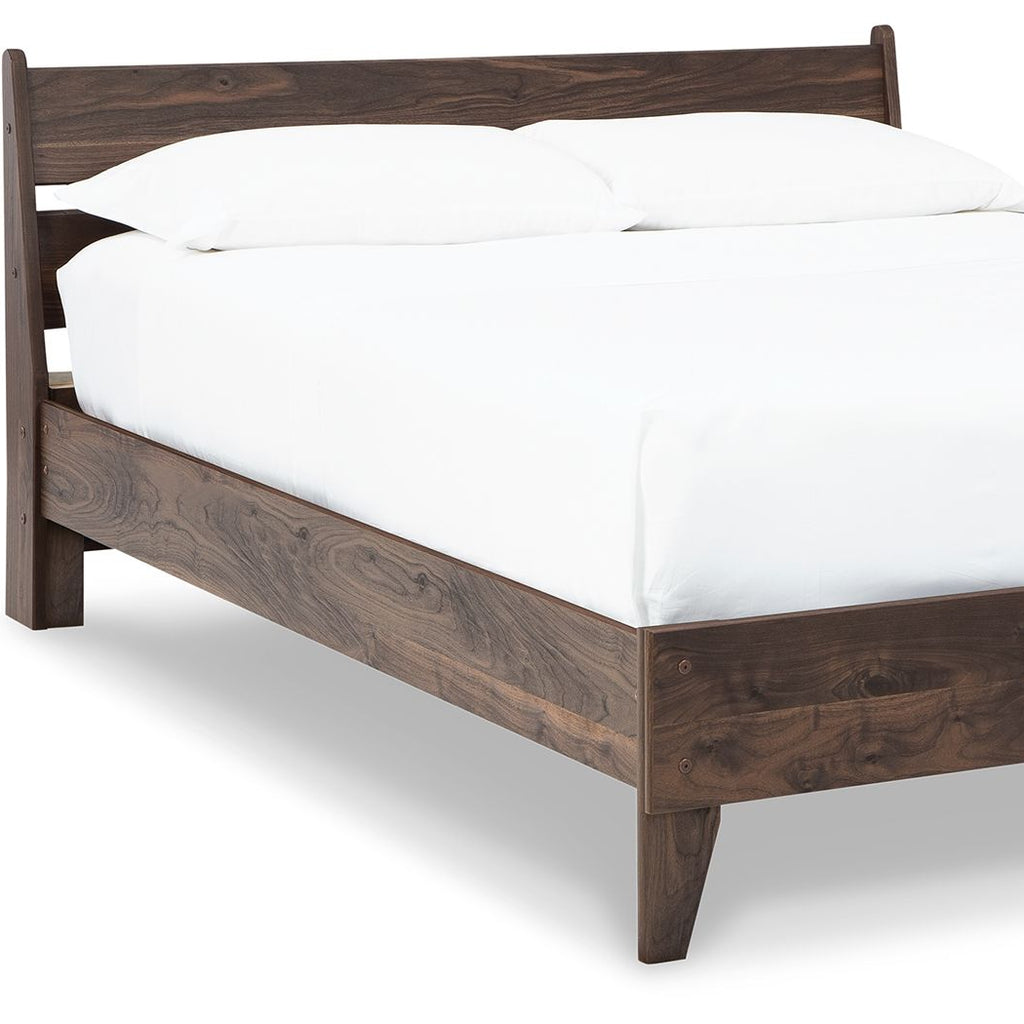 Solid Wood Platform Bed Set with Mattress and Mattress Cover