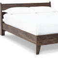 Solid Wood Platform Bed Set with Mattress and Mattress Cover