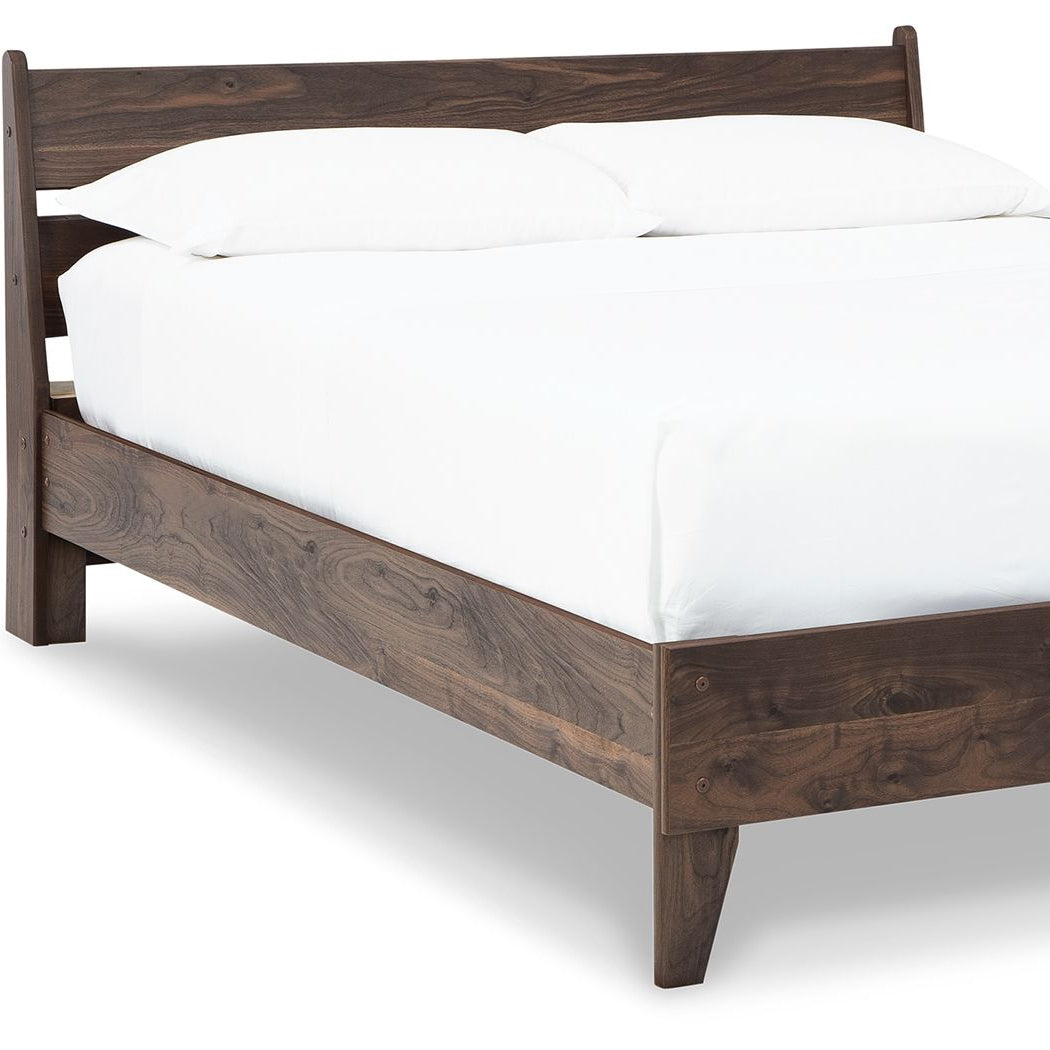 Solid Wood Platform Bed Set with Mattress and Mattress Cover
