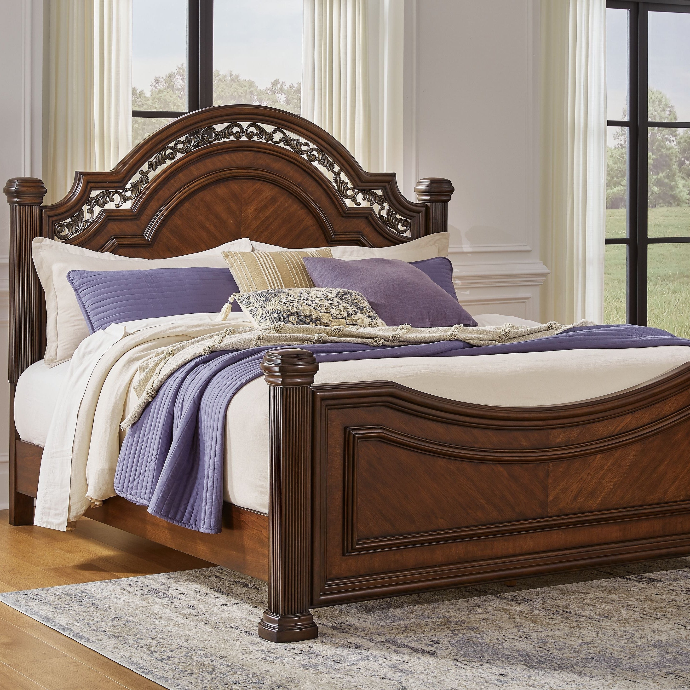 Complete Solid Wood Storage Bed Set with Mattress & Mattress Cover