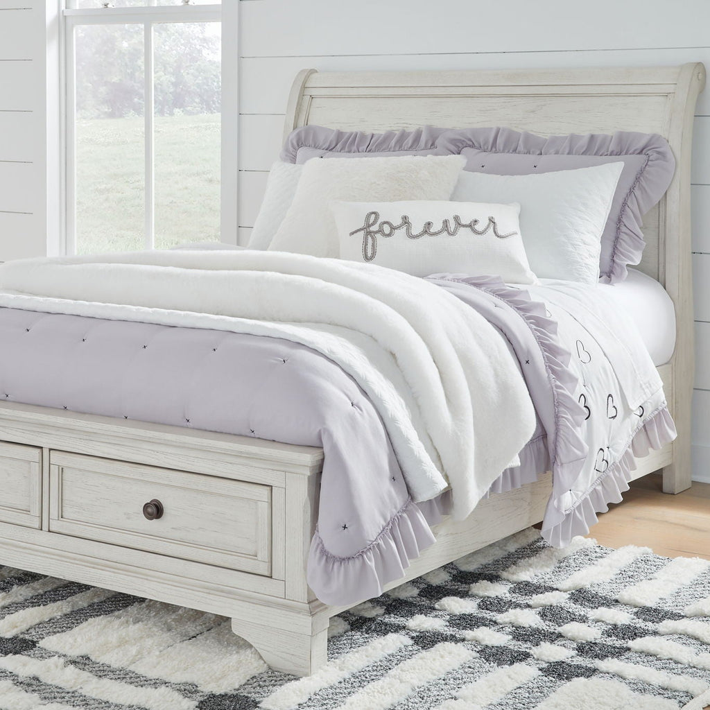 Complete storage bed set including mattress
