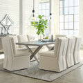 Natural Modern Limestone Effect Dining Table (160–200 cm)